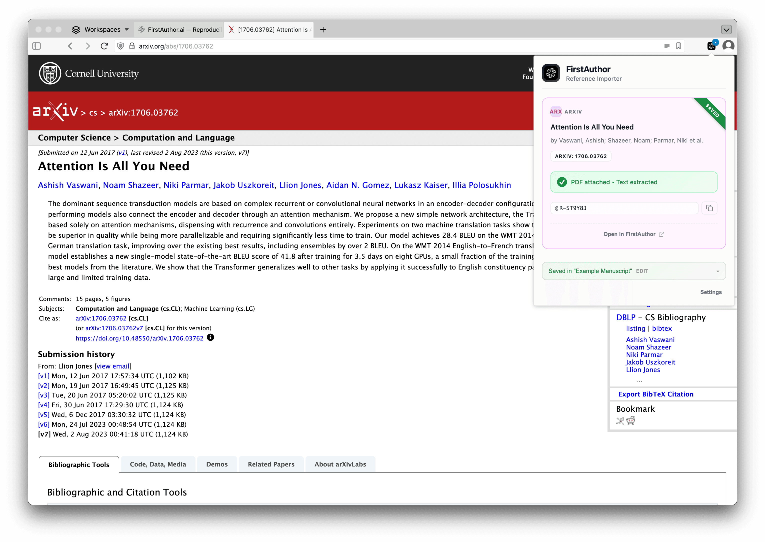 For easy reference import